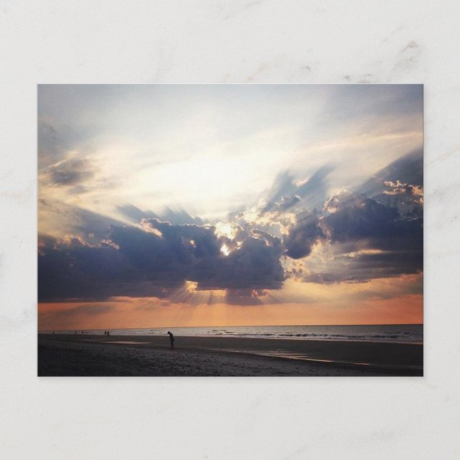 Sunrise on Folly Beach Vykort (Framsida)