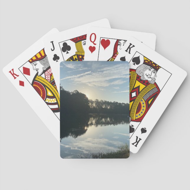 Sunrise Over a Georgia Lake Casinokort (Baksidan)