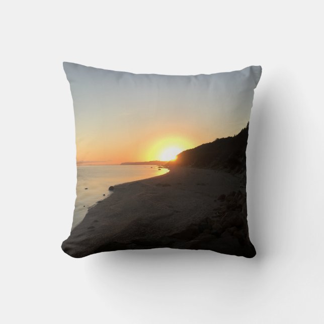 Sunrise Over Long Island Sound Kudde (Framsida)