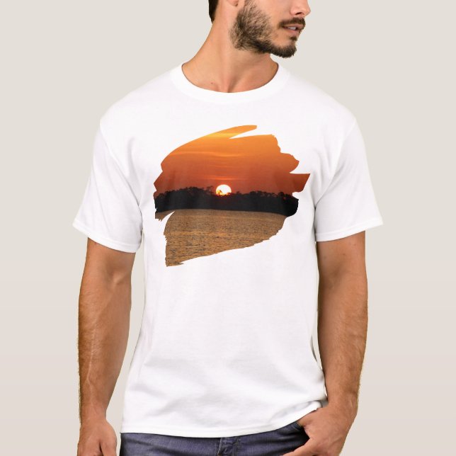 Sunrise Over Perdido Bay T Shirt (Framsida)