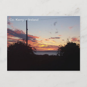 Sunrise over Tralee Bay, Co. Kerry, Irland. Vykort