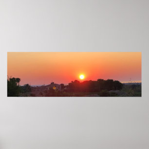 Sunrise på Sicilien Poster