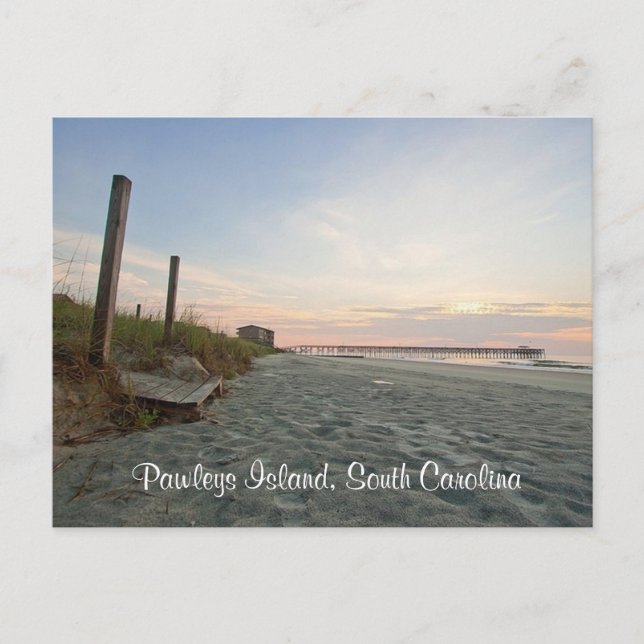 Sunrise Pawleys Island South Carolina Post Card Vykort (Framsida)