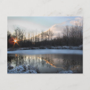 Sunrise Pond i Upstate New York Vykort
