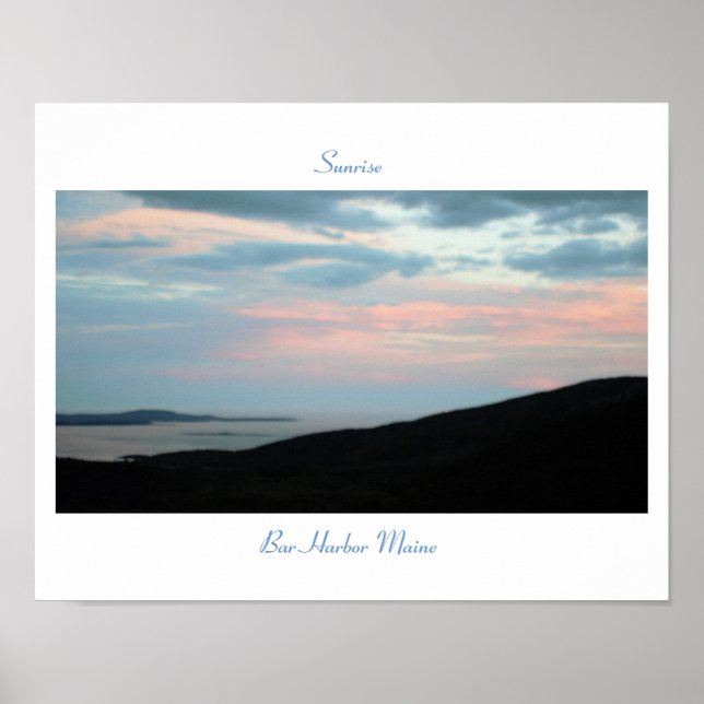 Sunrise Pub Harbour Maine Poster (Framsidan)
