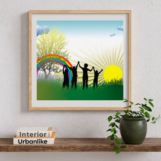 Sunrise Rainbow Children Poster (Skapare uppladdad)
