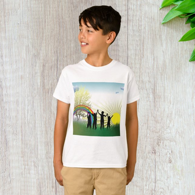 Sunrise Rainbow Children T Shirt (Skapare uppladdad)