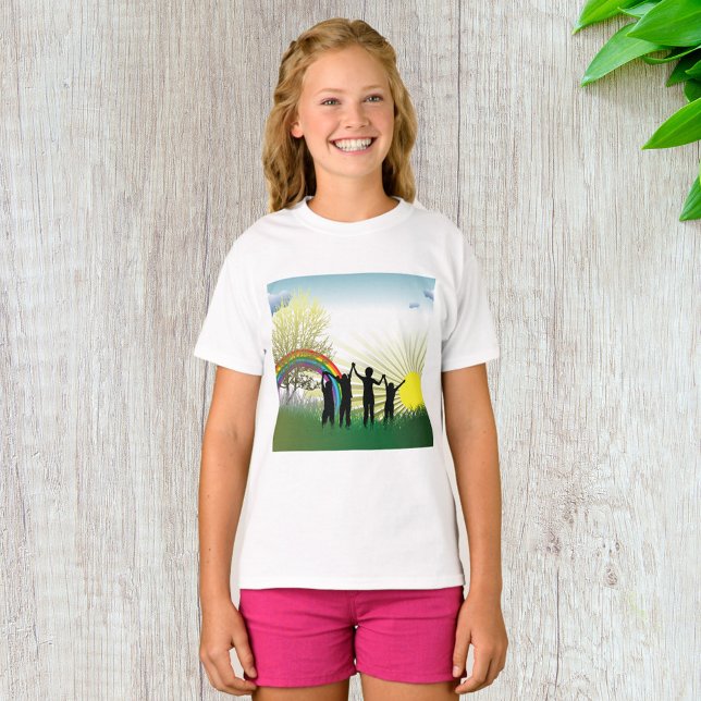 Sunrise Rainbow Children T Shirt (Skapare uppladdad)