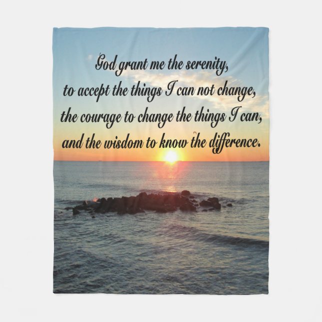SUNRISE SERENITY PRAYER FLEECE BLANKET (Framsidan)