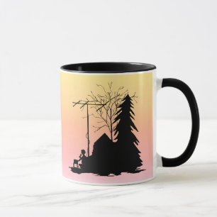Sunrise Silhouette Ham Radio Mugg