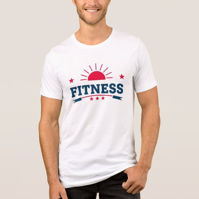 Sunrise Strength Fitness T Shirt (Framsida)