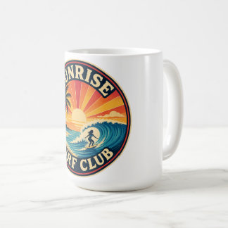 Sunrise Surf Club märkestil sticker Kaffemugg