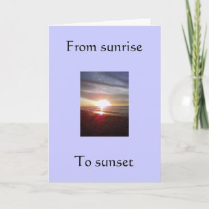 SUNRISE TILL SUNSET CHRISTMAS WISH HELGKORT
