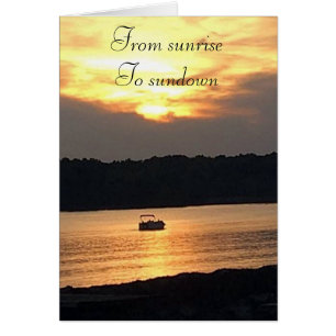 "SUNRISE TILL SUNSET" I KÄRLEK HAR ALLA ANVÄNT W HÄLSNINGSKORT