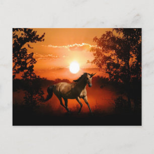 Sunrise Unicorn Vykort