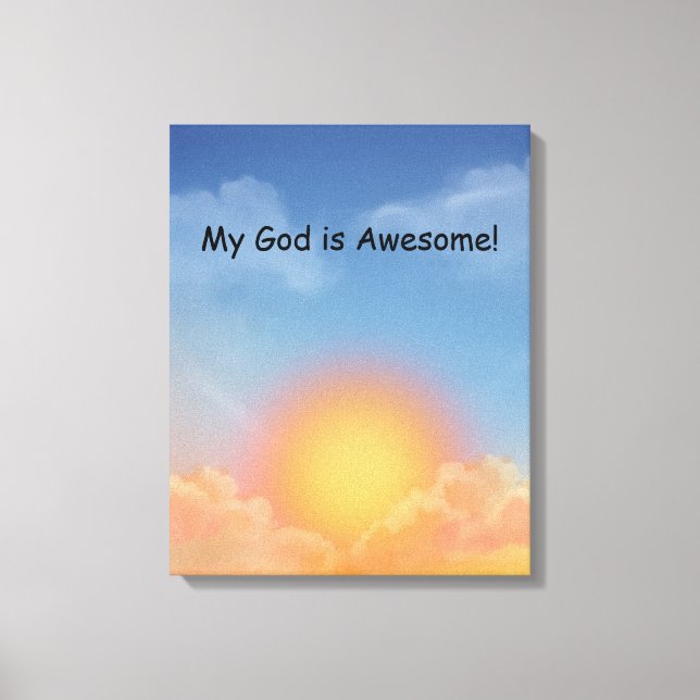 Sunrise Wall Art Canvastryck (Framsida)