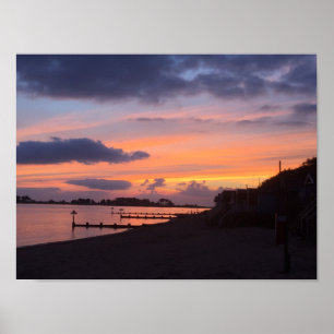 Sunrise Wells Next a Sea Norfolk Poster