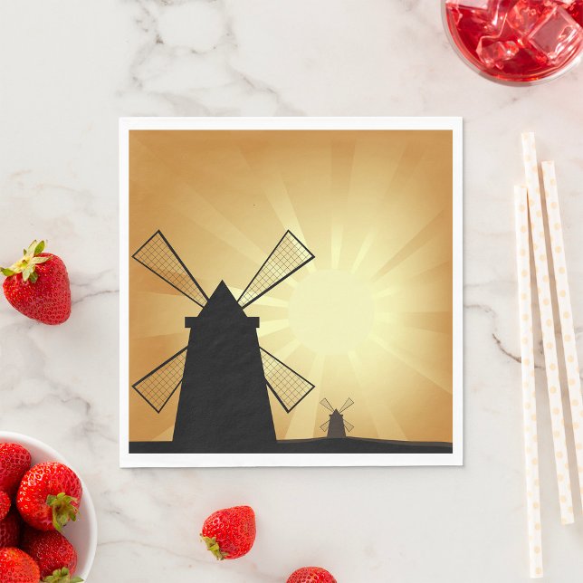 Sunrise Windmills Pappersservett (Skapare uppladdad)