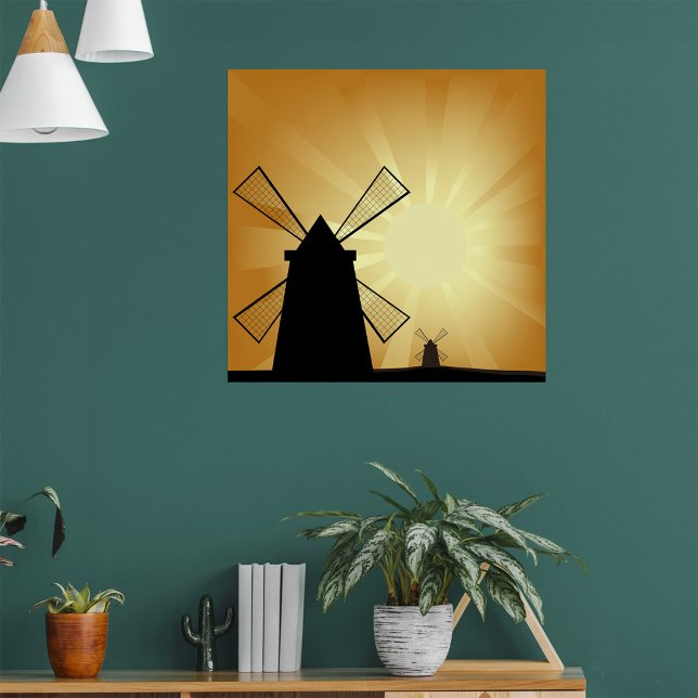 Sunrise Windmills Poster (Skapare uppladdad)