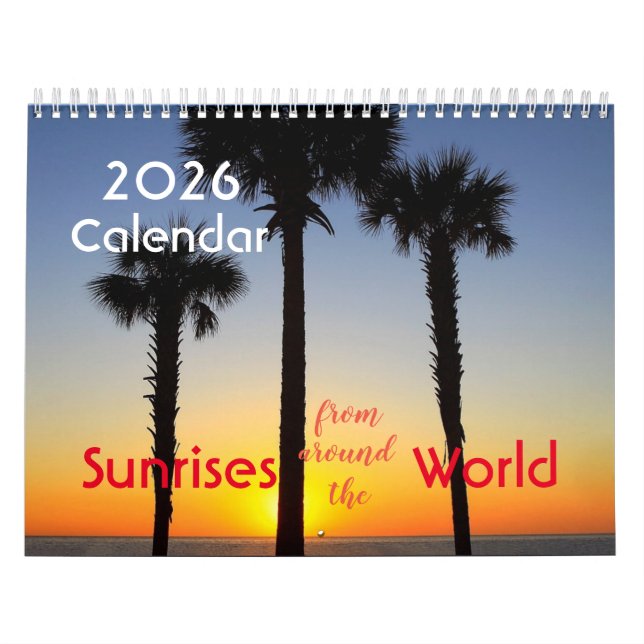 Sunriser från Värld runt med bokkalender Kalender (Omslag)