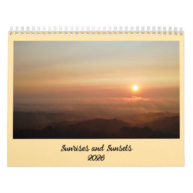 Sunrises and Sunsets 2026 Kalender (Omslag)