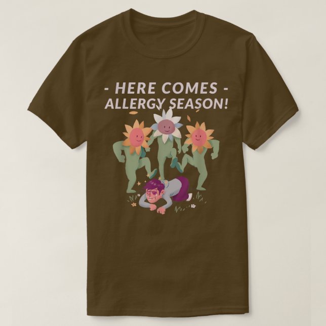 Sunrossäsong Tee, Flora Blommigt T Shirt (Design framsida)