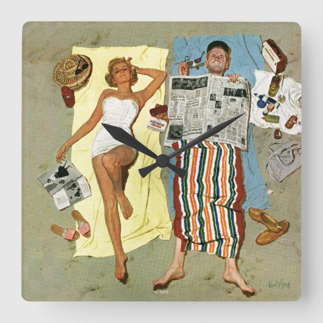 Sunscreen? Fyrkantig Klocka (Framsida)