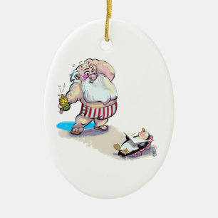 sUnScReEn sAnTa Julgransprydnad Keramik