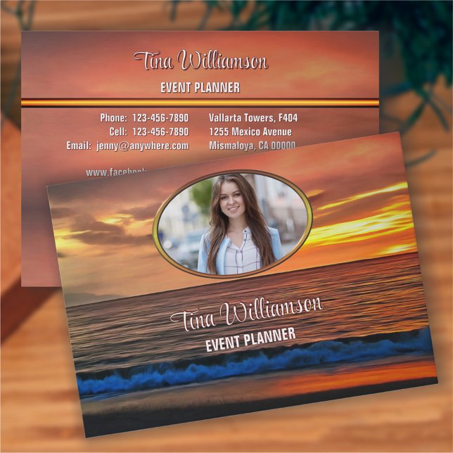 Sunset 1577 QR Code Visitkort (Skapare uppladdad)