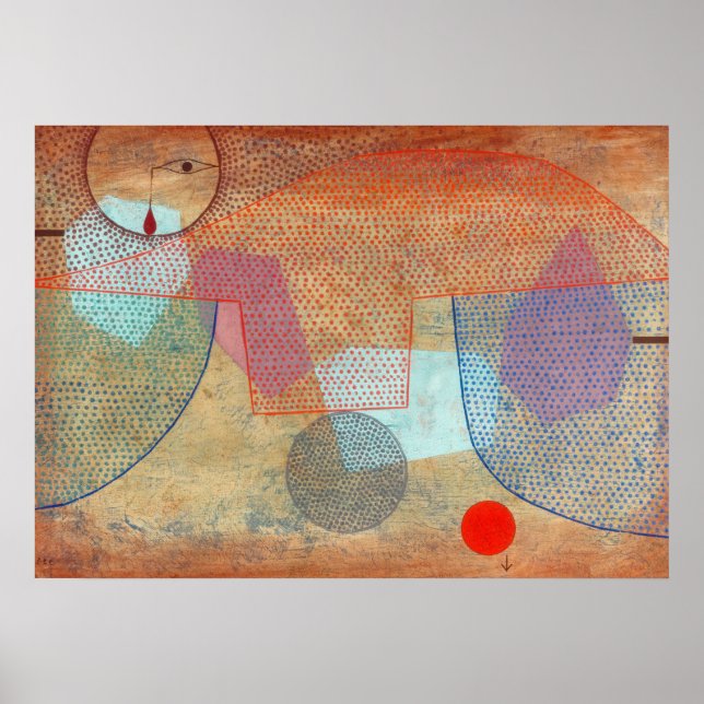 Sunset, 1930 av Paul Klee Poster (Framsidan)