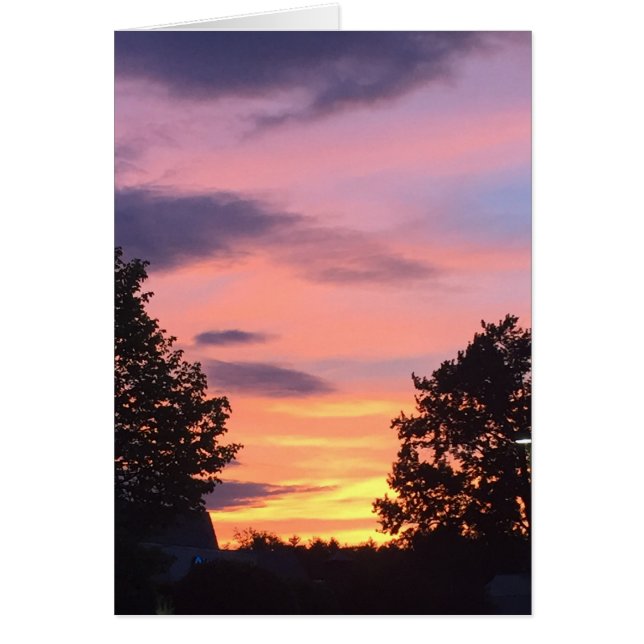 SunSet 1 Hälsningskort (Framsidan)