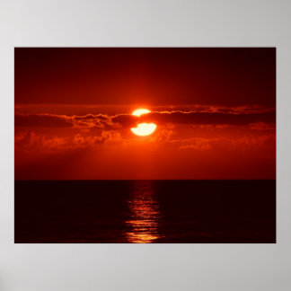 sunset-205717, moln, moln, himlar, rött, moln poster