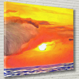 Sunset 2443 Original Art Canvastryck