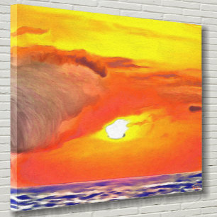 Sunset 2443 Original Art Canvastryck