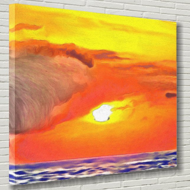 Sunset 2443 Original Art Canvastryck (Skapare uppladdad)