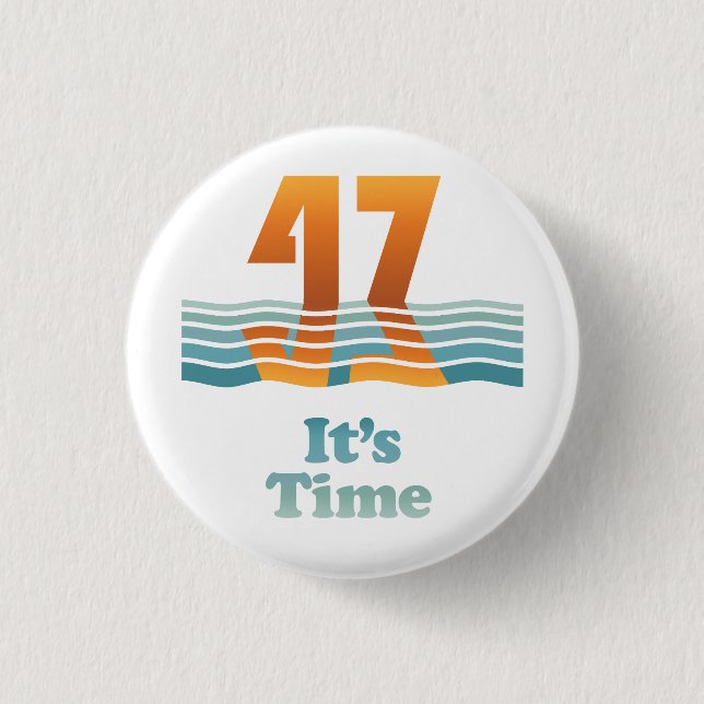 Sunset 47 1.25-inch Button Knapp (Framsida)