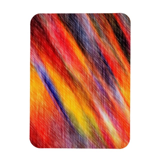 Sunset Abstrakt Färg Art Magnet (Vertikal)