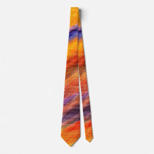 Sunset Abstrakt Färg Neck Tie Slips