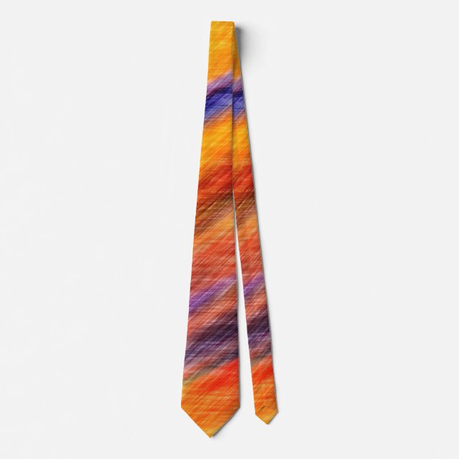 Sunset Abstrakt Färg Neck Tie Slips (Framsida)