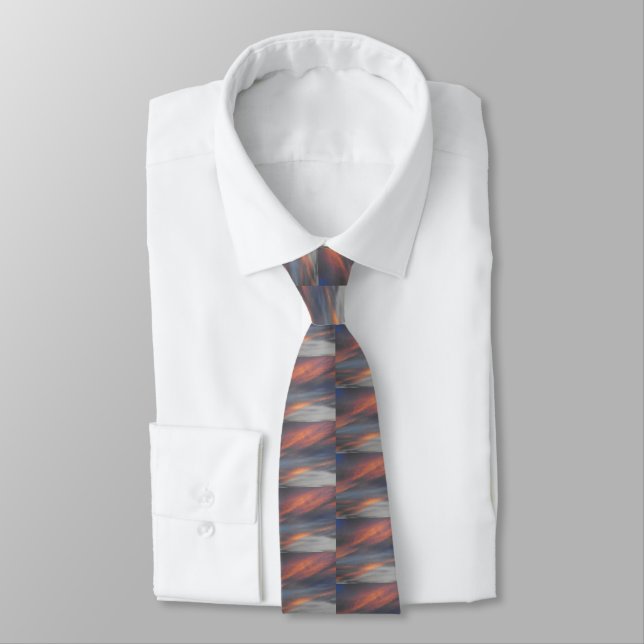 "Sunset Abstrakt" Tie Slips (Bunden)