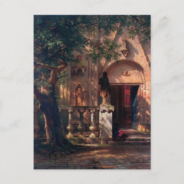 Sunset and Shadow by Albert Bierstadt Vykort (Framsida)