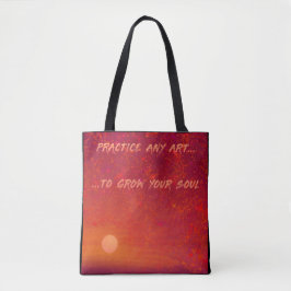 Sunset and Starry Night Tote Bag Tygkasse