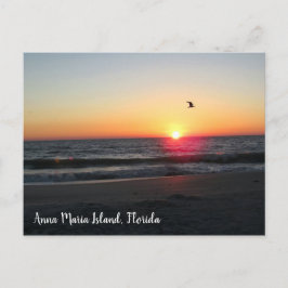Sunset Anna Maria Island Florida-resa Vykort