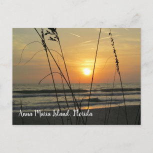 Sunset Anna Maria Island Florida Vykort