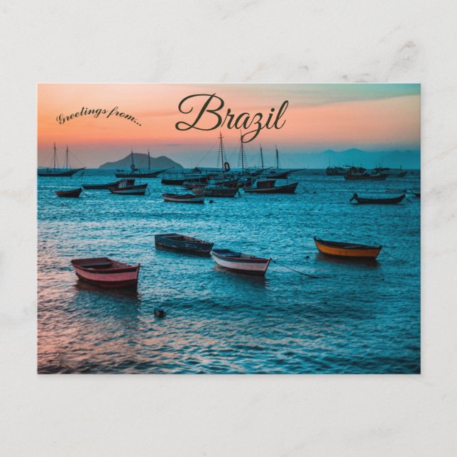 Sunset at Armação de Búzios Brazilien Vykort (Framsida)