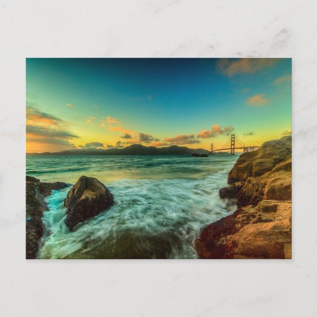 Sunset at Baker Beach Vykort (Framsida)