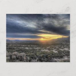 Sunset at Big Bend National Park, Texas Vykort