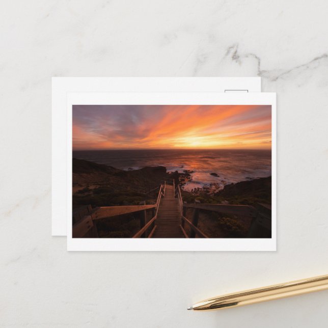 Sunset at Cape Schanck Vykort (Fram/Back In Situ)