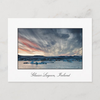 Sunset at Glacier Lagoon 2010 Vykort