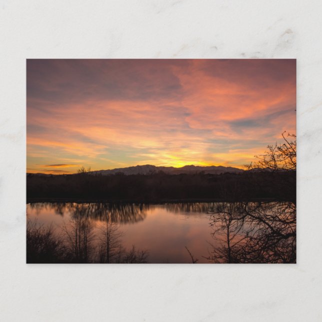 Sunset at Highland Glen Vykort (Framsida)